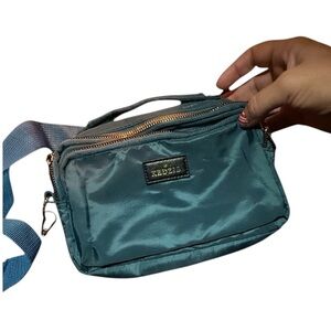 Kedzie Teal Blue Women's Bag crossbody vinyl purse 3 pocket handbag durable